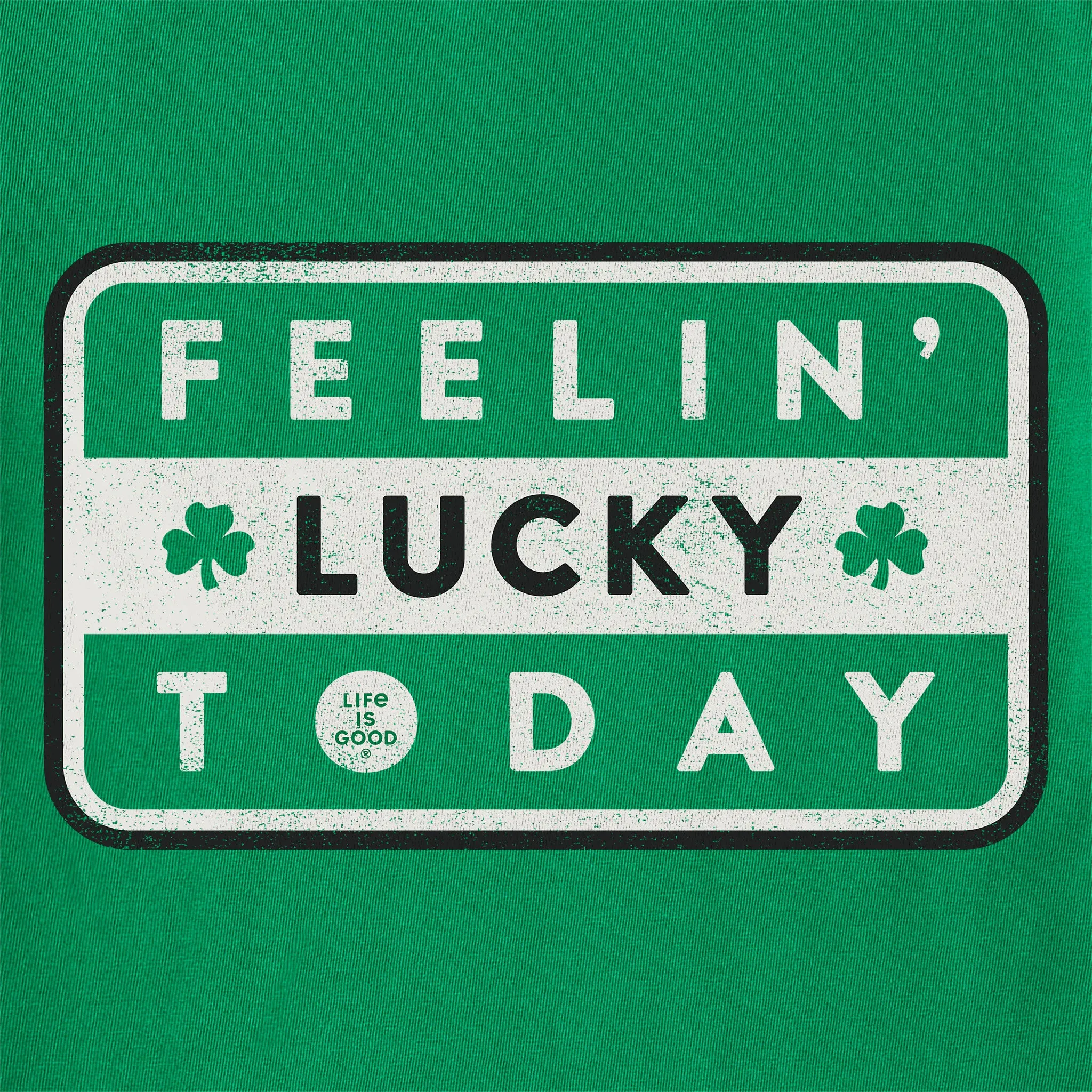 Women's Feelin' Lucky Today Stripe Short Sleeve Crusher Tee Life is Good
