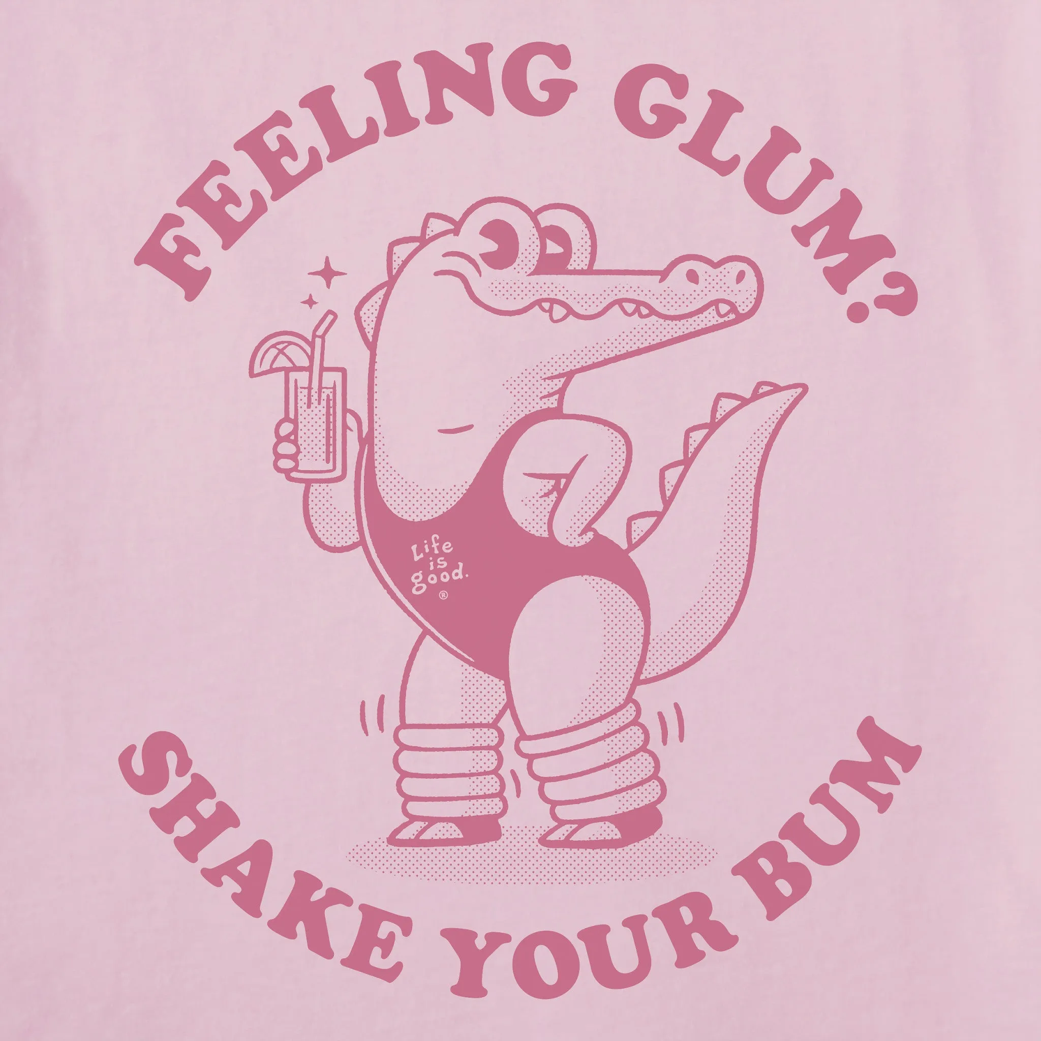 Women's Feeling Glum Crocodile Crusher Tank Life is Good