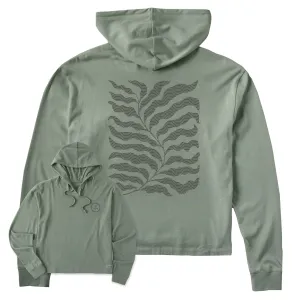 Women's Fern Crusher Boxy Hoodie Life is Good