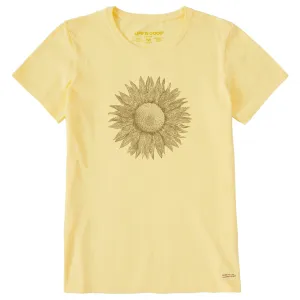 Women's Fineline Sunflower Short Sleeve Tee Life is Good