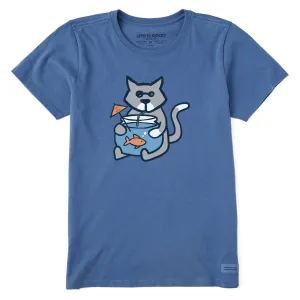 Women's Fishbowl Al Short Sleeve Crusher Tee Life is Good