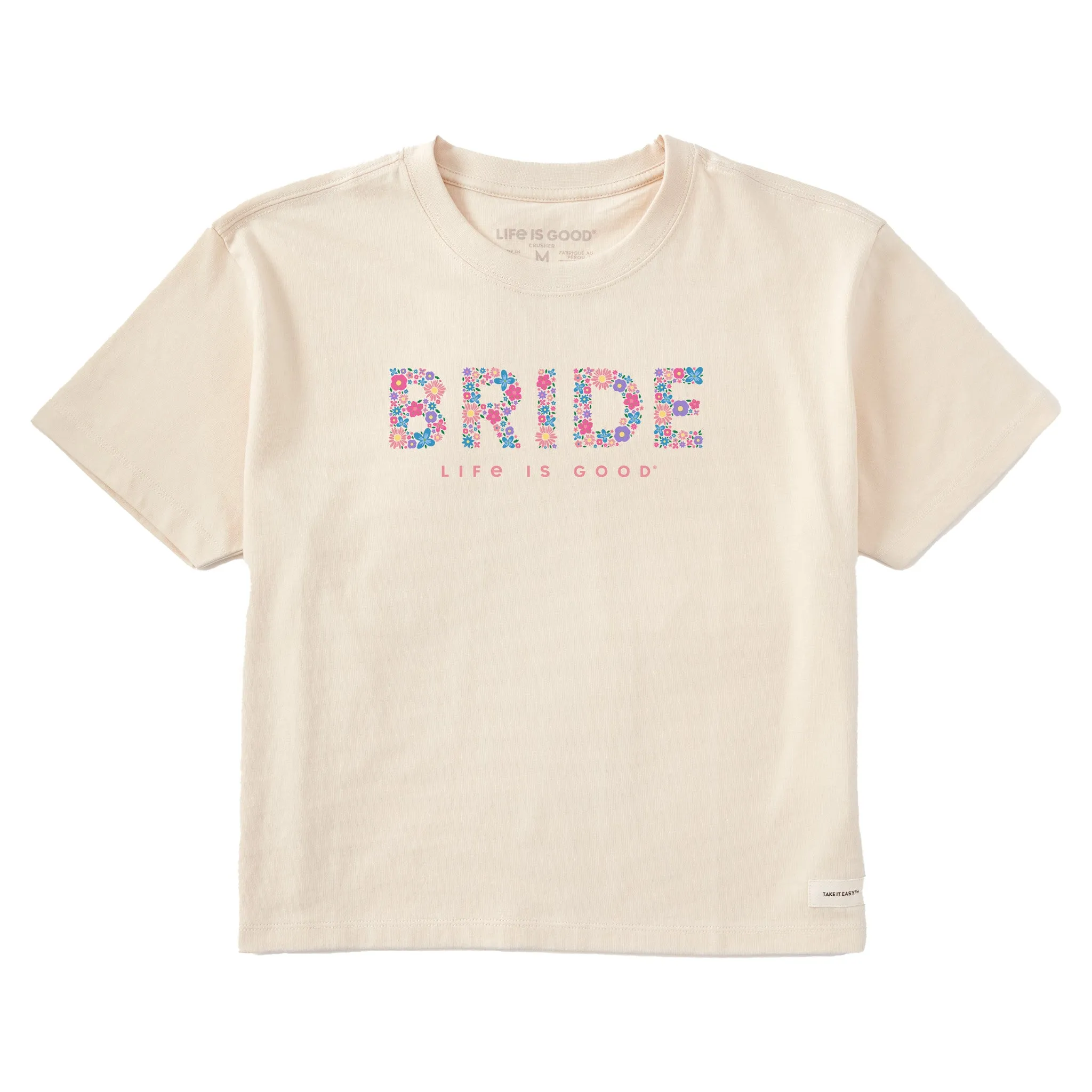 Women's Floral Tribe Short Sleeve Crusher Boxy Tee Life is Good