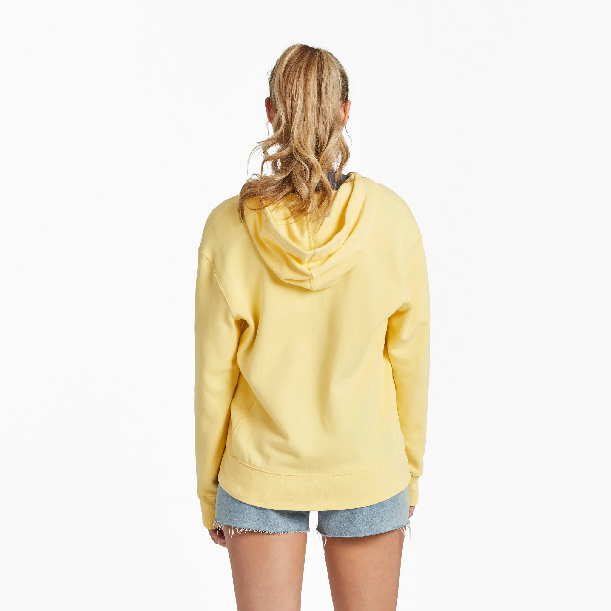 Women's Flutterby Butterfly Simply True Fleece Zip Hoodie Life is Good