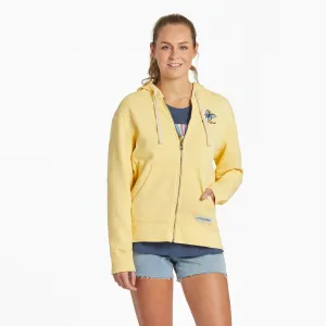 Women's Flutterby Butterfly Simply True Fleece Zip Hoodie Life is Good