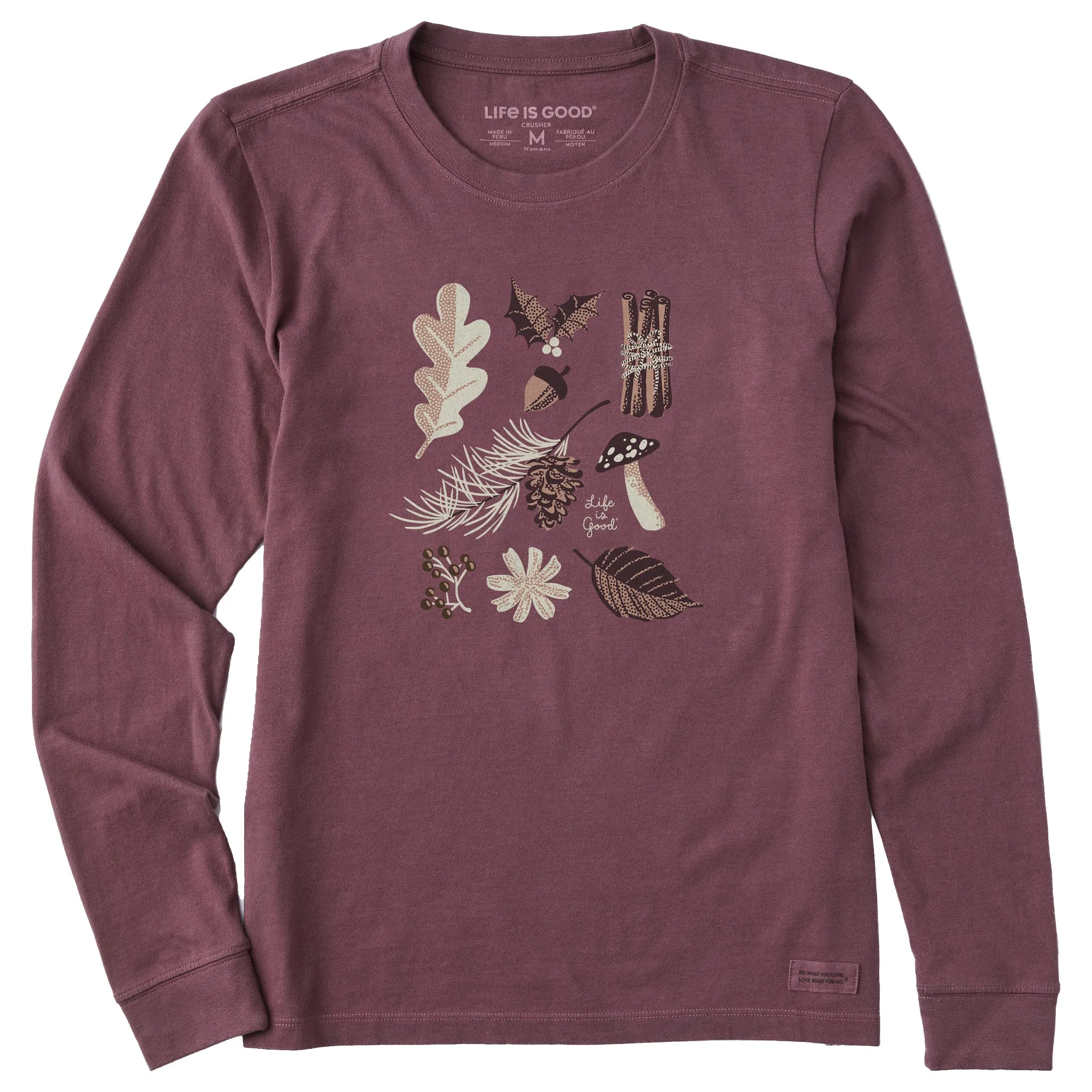Women's Forest Floor Medley Long Sleeve Crusher Tee Life is Good