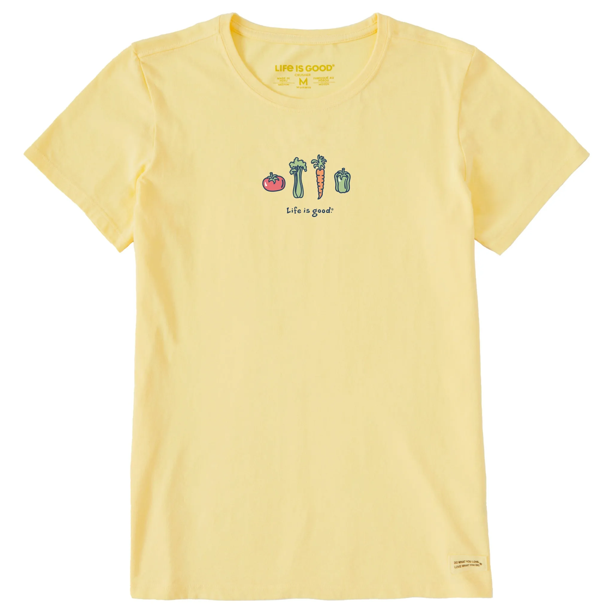 Women's Four Veggies Short Sleeve Crusher Tee Life is Good
