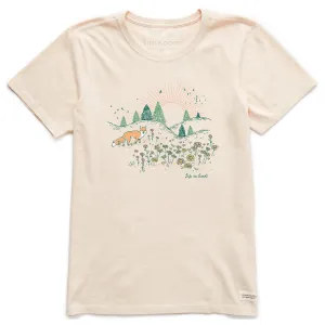 Women's Foxy Short Sleeve Crusher Tee Life is Good