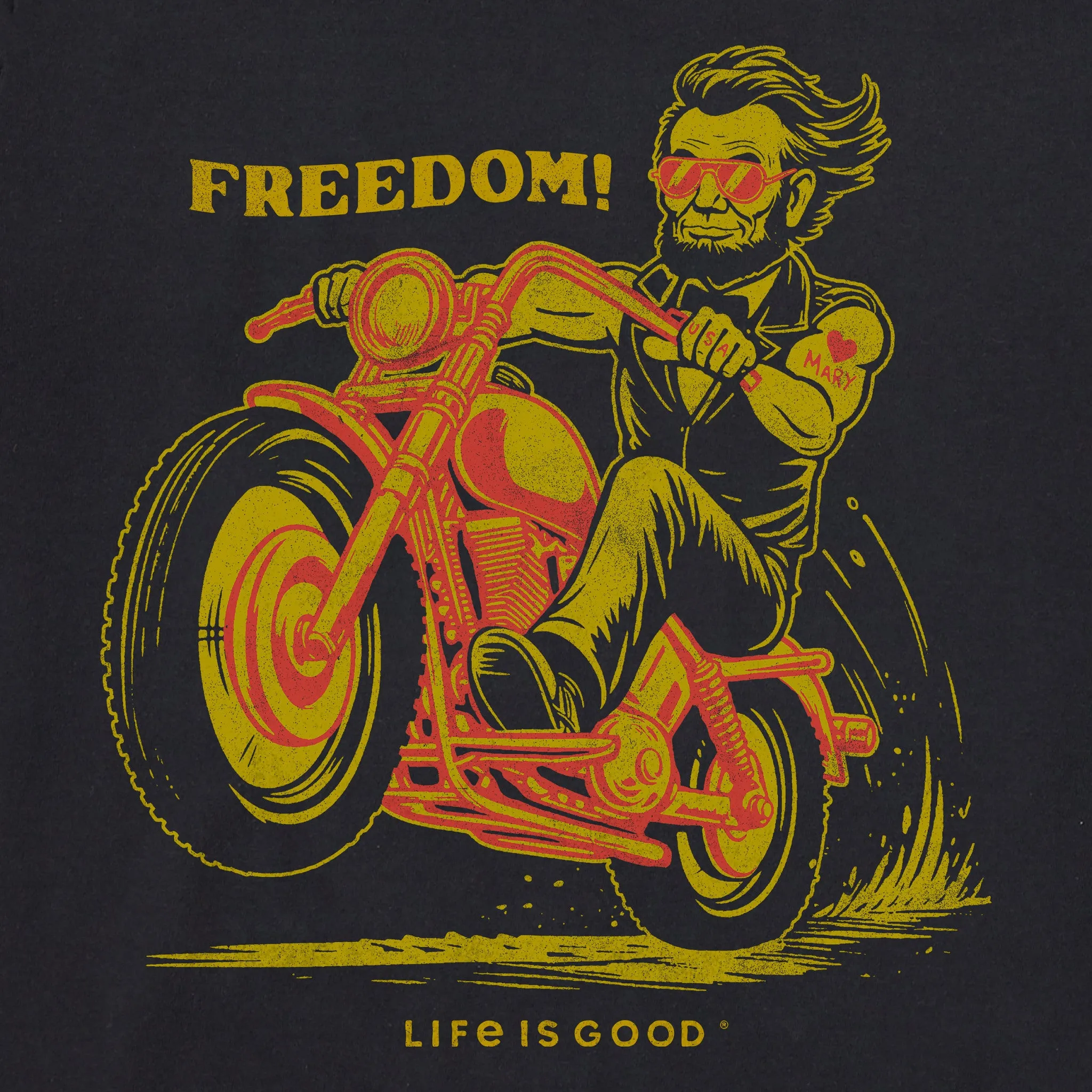 Women's Freedom! Lincoln Short Sleeve Tee Life is Good