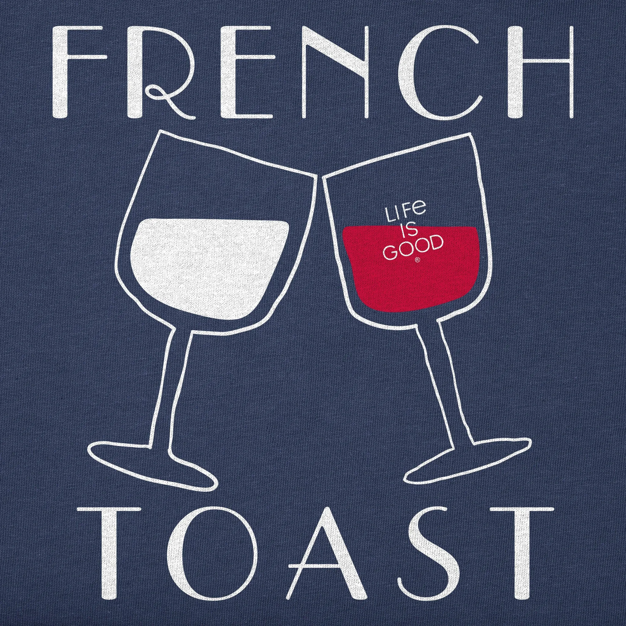 Women's French Toast Short Sleeve Tee Life is Good