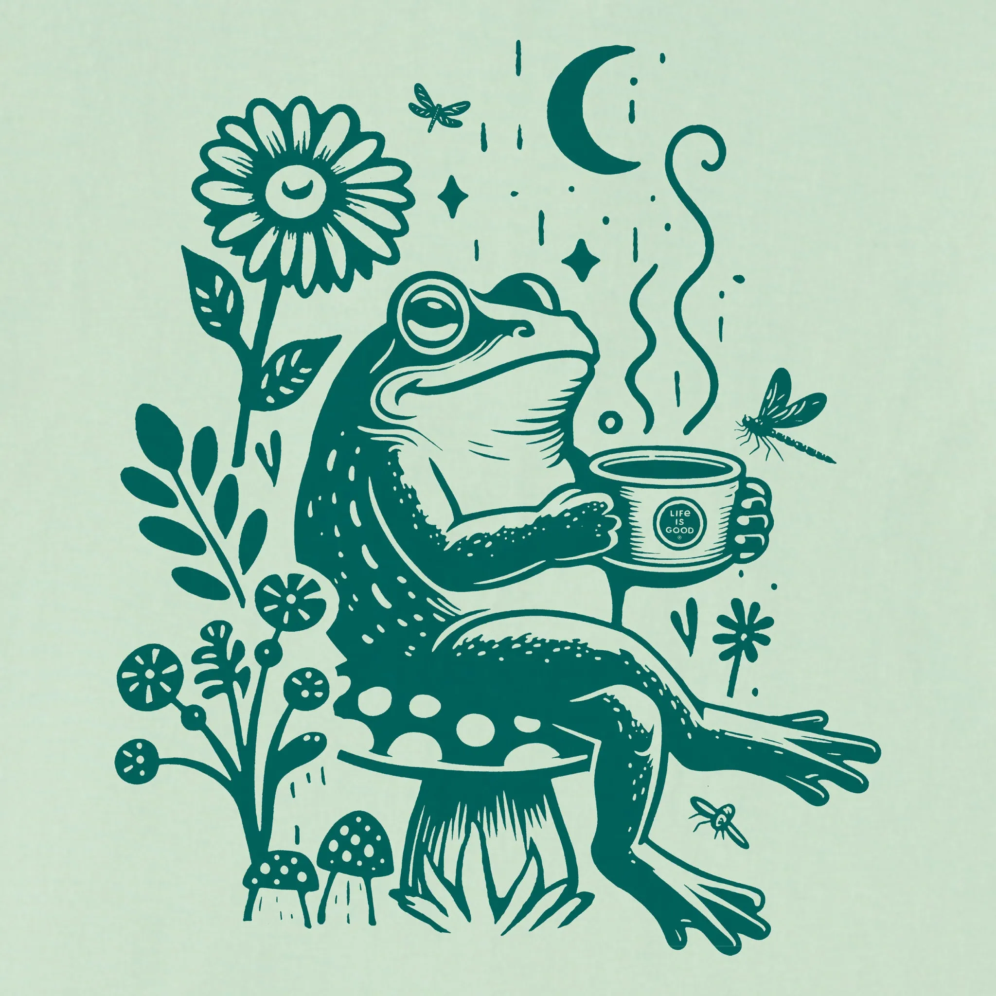 Women's Frog on Break Short Sleeve Crusher Tee Life is Good
