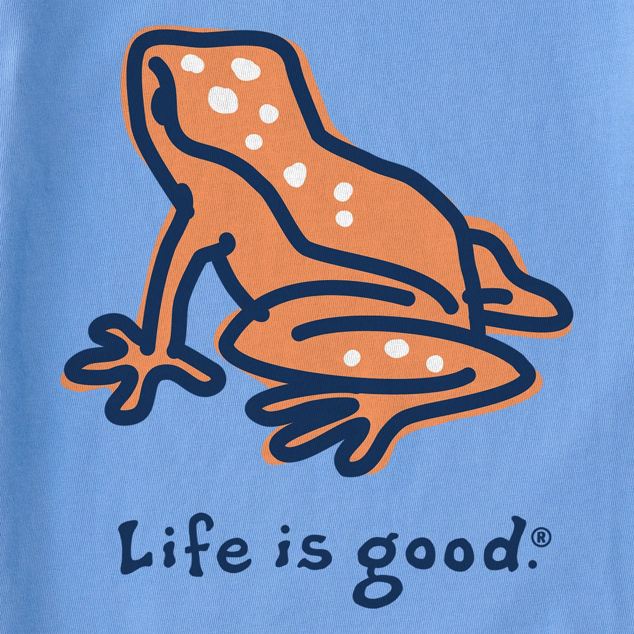 Women's Frog Short Sleeve Crusher Boxy Tee Life is Good