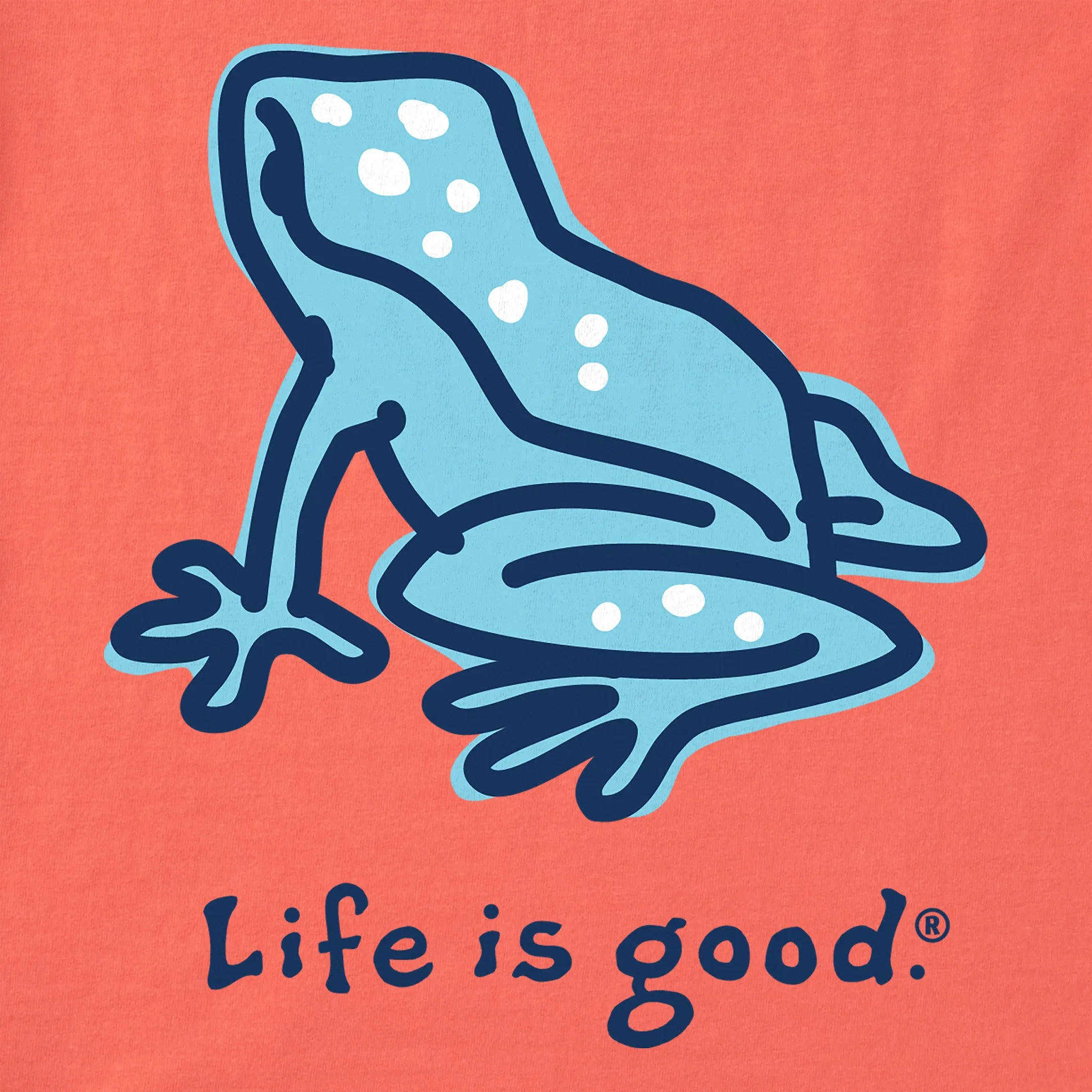 Women's Frog Short Sleeve Crusher Boxy Tee Life is Good