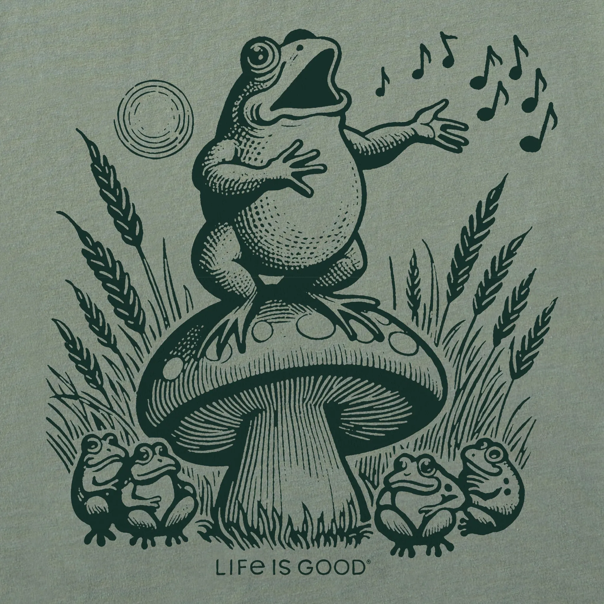Women's Frog Solo Short Sleeve Crusher Boxy Tee Life is Good