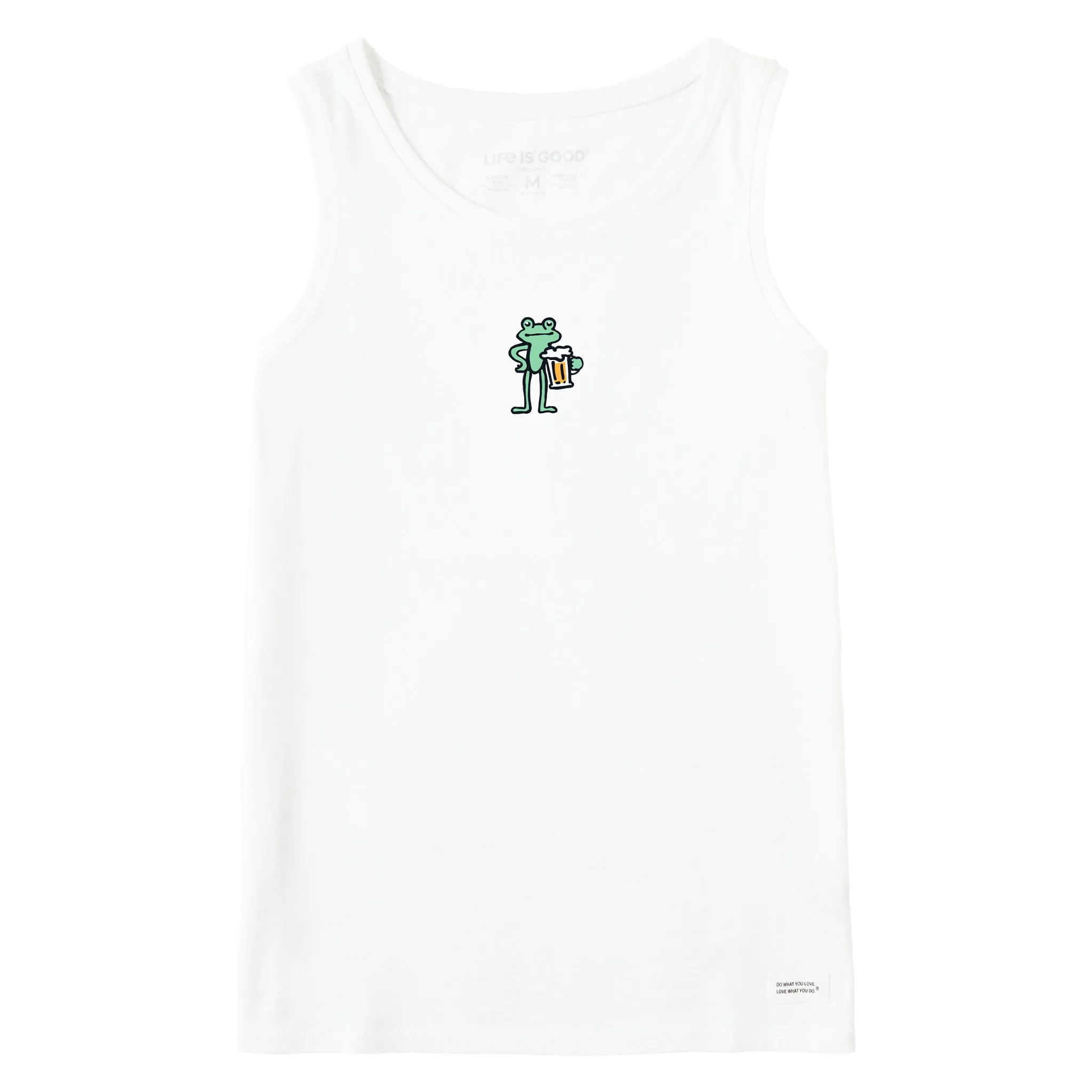 Women's Frog with Beer Crusher Tank Life is Good