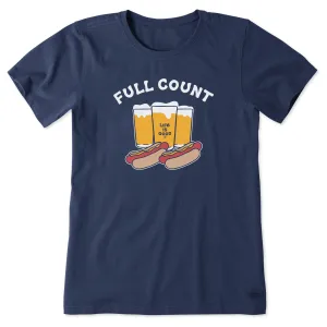 Women's Full Count Short Sleeve Tee Life is Good