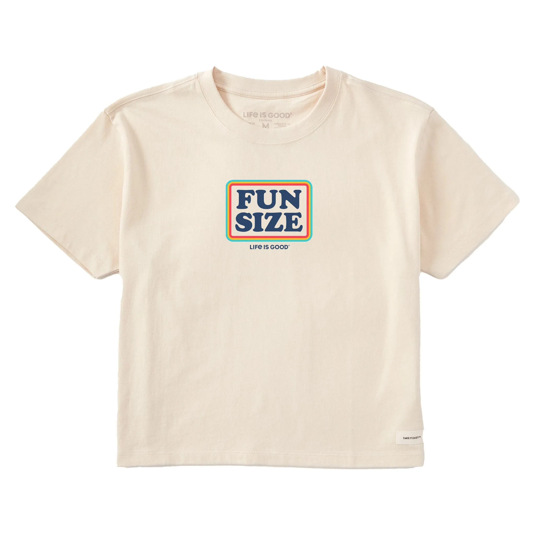 Women's Fun Size Short Sleeve Crusher Boxy Tee Life is Good