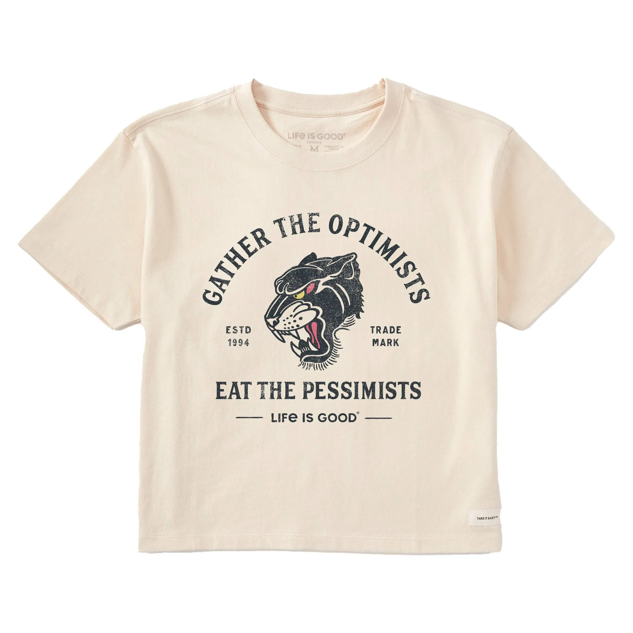 Women's Gather Panther Short Sleeve Crusher Boxy Tee Life is Good