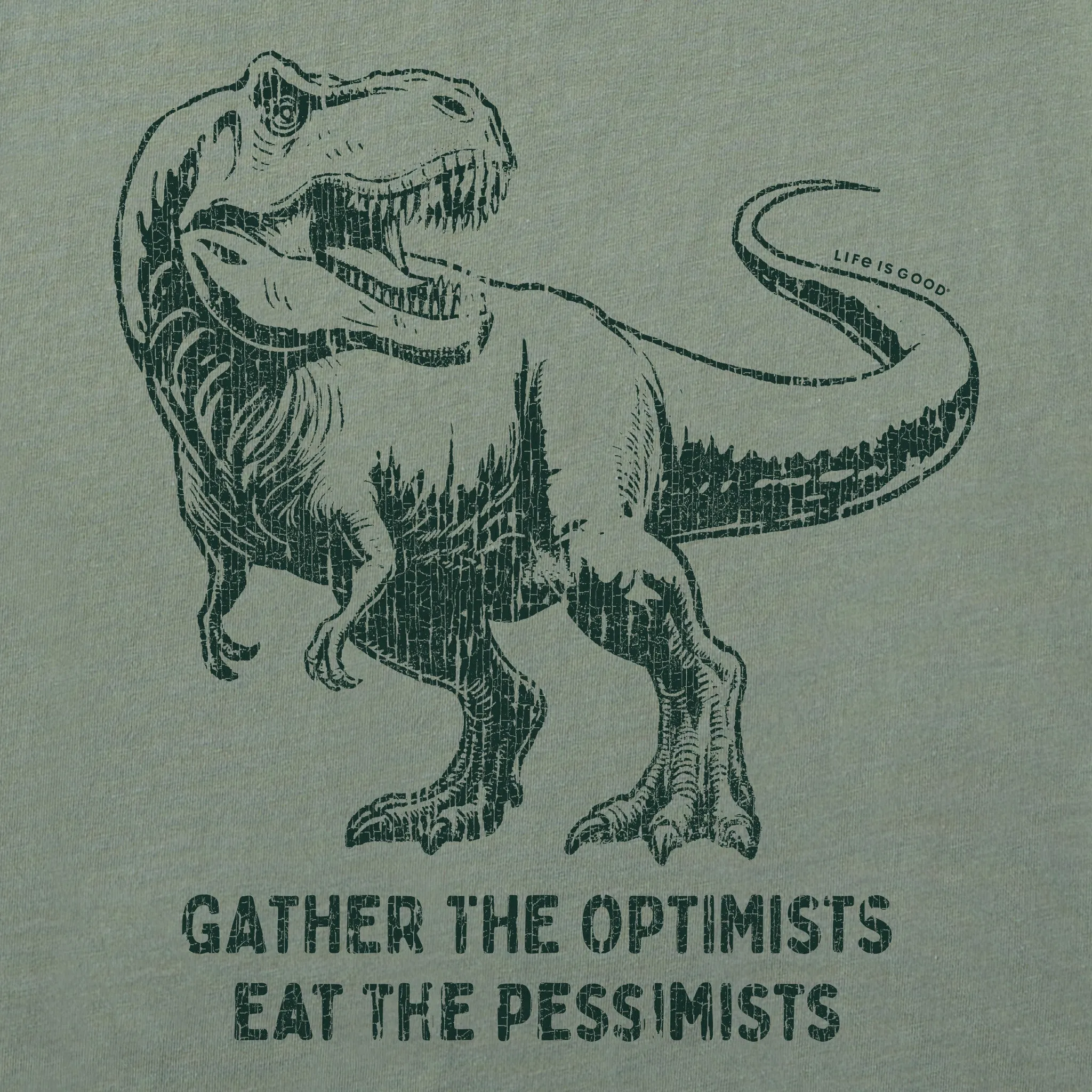 Women's Gather T Rex Short Sleeve Crusher Tee Life is Good