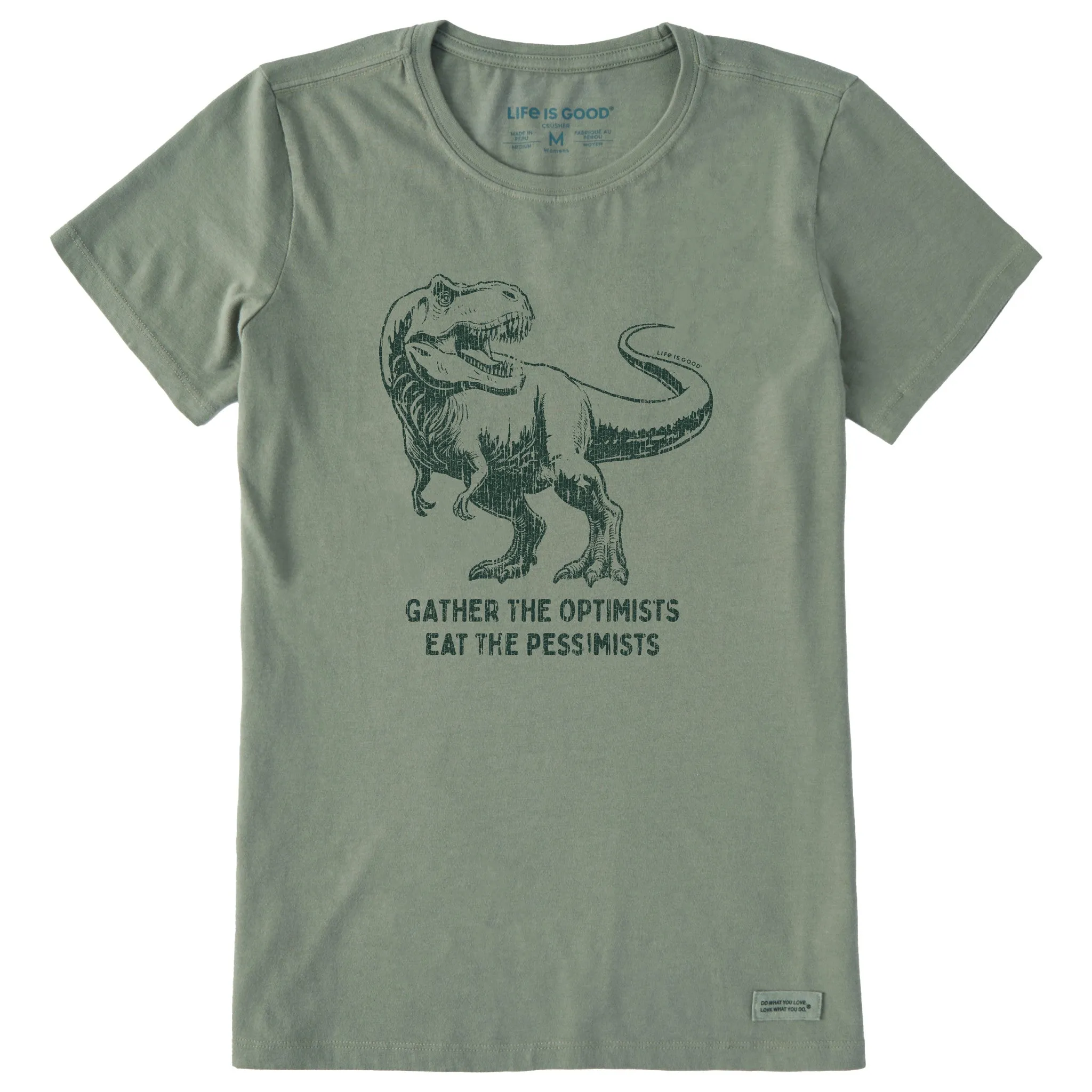 Women's Gather T Rex Short Sleeve Crusher Tee Life is Good