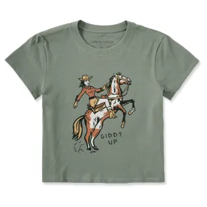 Women's Giddy Up Crusher-LITE Shrunken Tee Life is Good