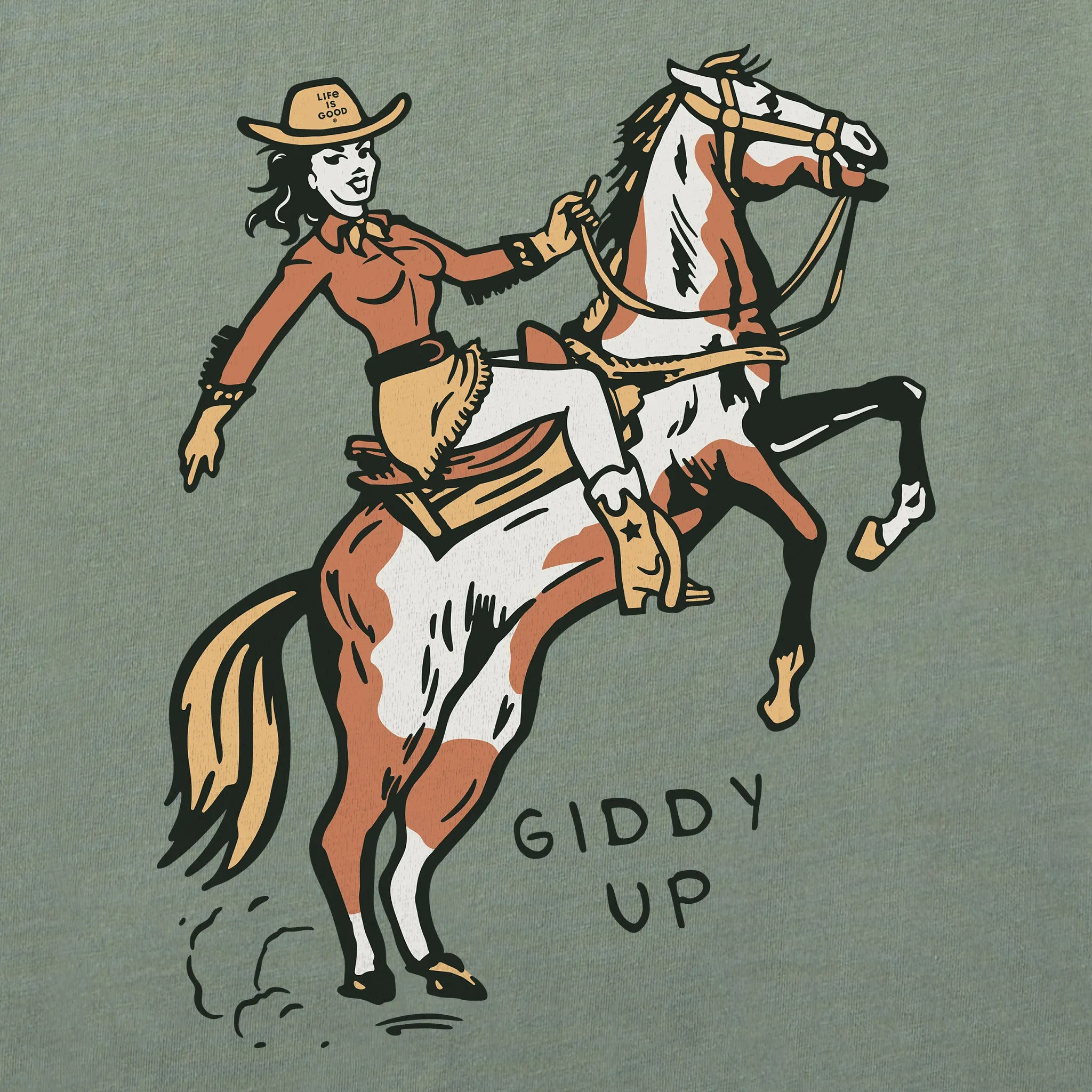 Women's Giddy Up Crusher-LITE Shrunken Tee Life is Good