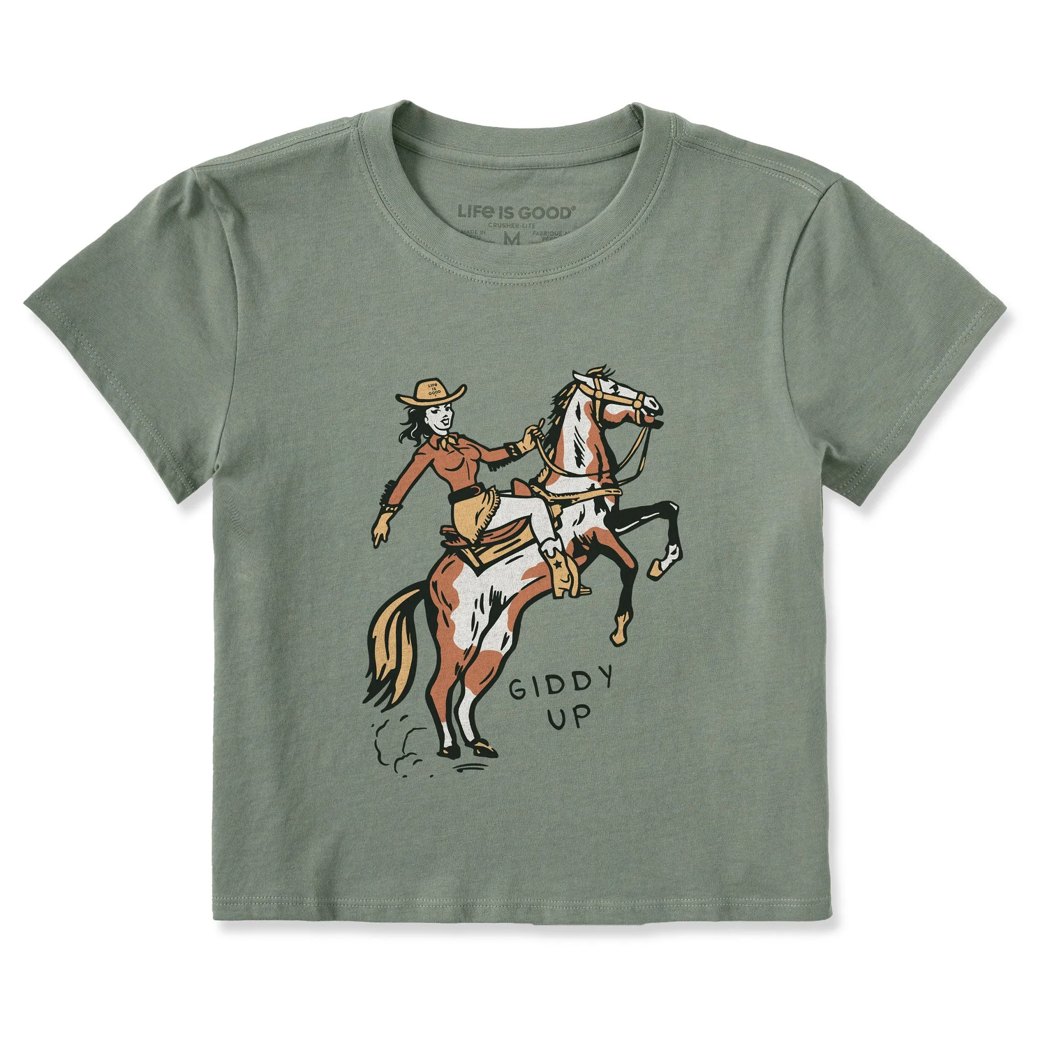 Women's Giddy Up Crusher-LITE Shrunken Tee Life is Good