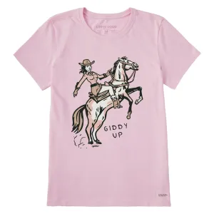 Women's Giddy Up Short Sleeve Crusher Tee Life is Good