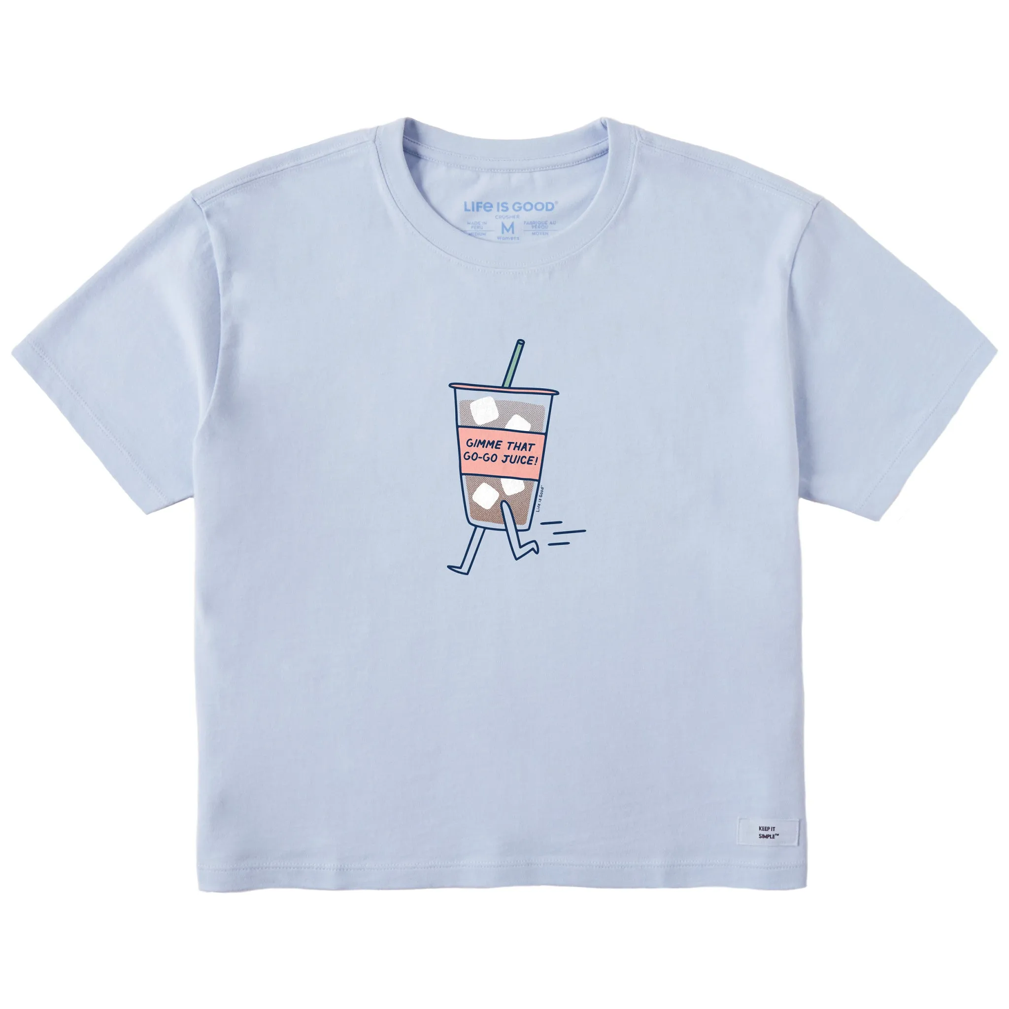 Women's Gimme That Go-Go Juice Short Sleeve Crusher Boxy Tee Life is Good
