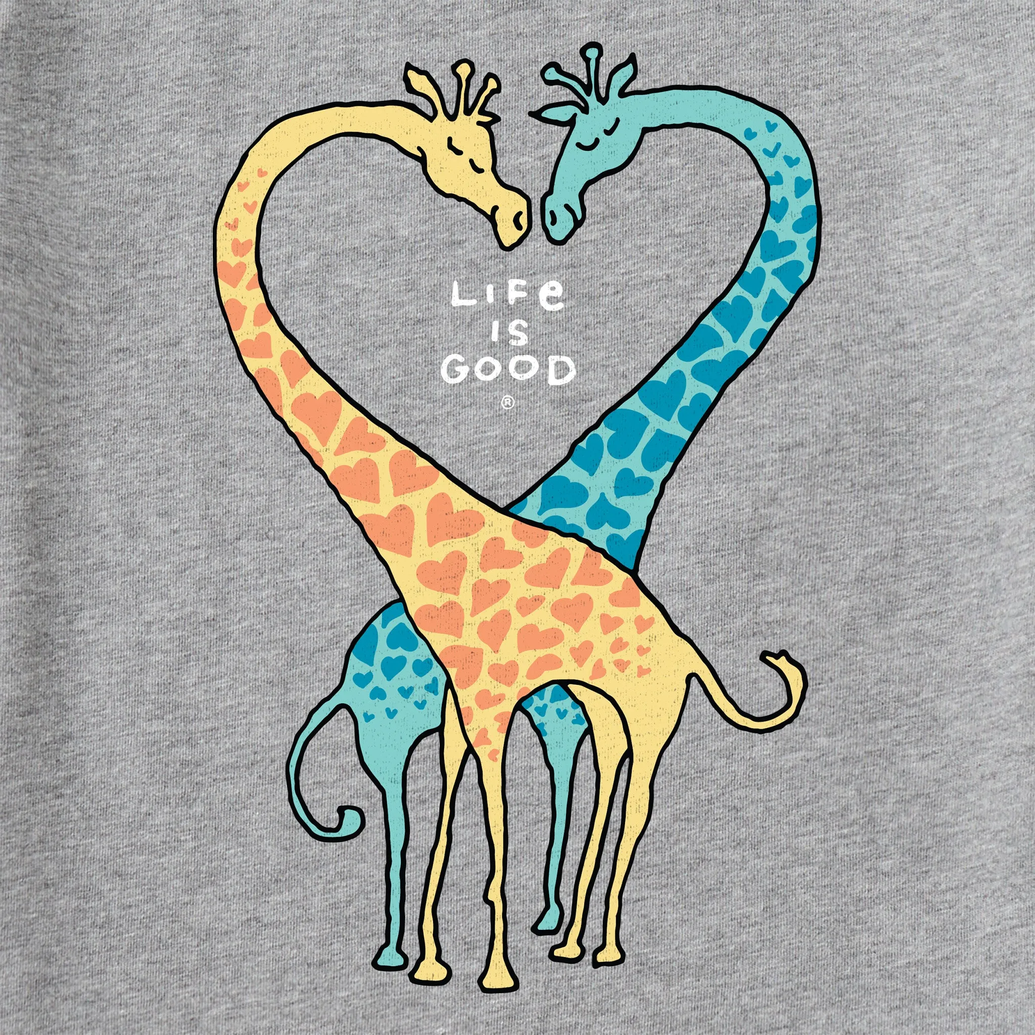 Women's Giraffe Heart Crusher Tank Life is Good