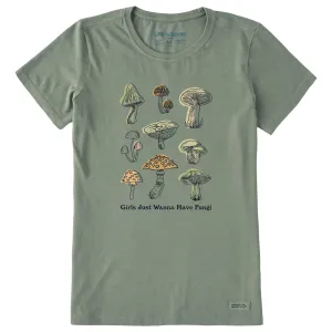 Women's Girls Just Wanna Have Fungi Short Sleeve Crusher Tee Life is Good