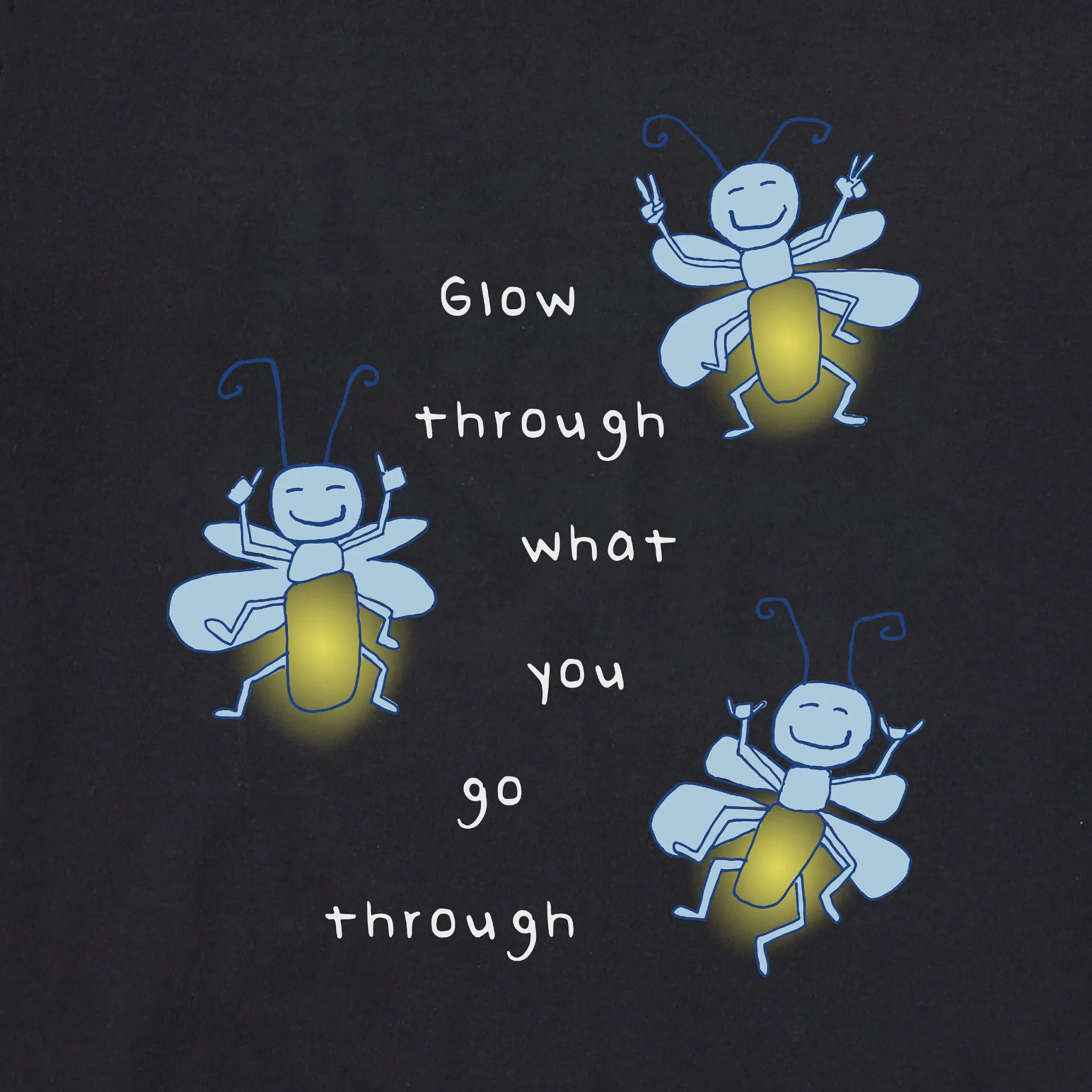 Women's Glow Through Fireflies Long Sleeve Crusher Tee Life is Good