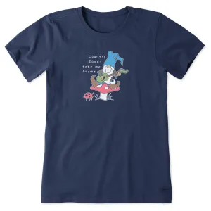 Women's Gnome Country Roads Short Sleeve Crusher-LITE Tee Life is Good
