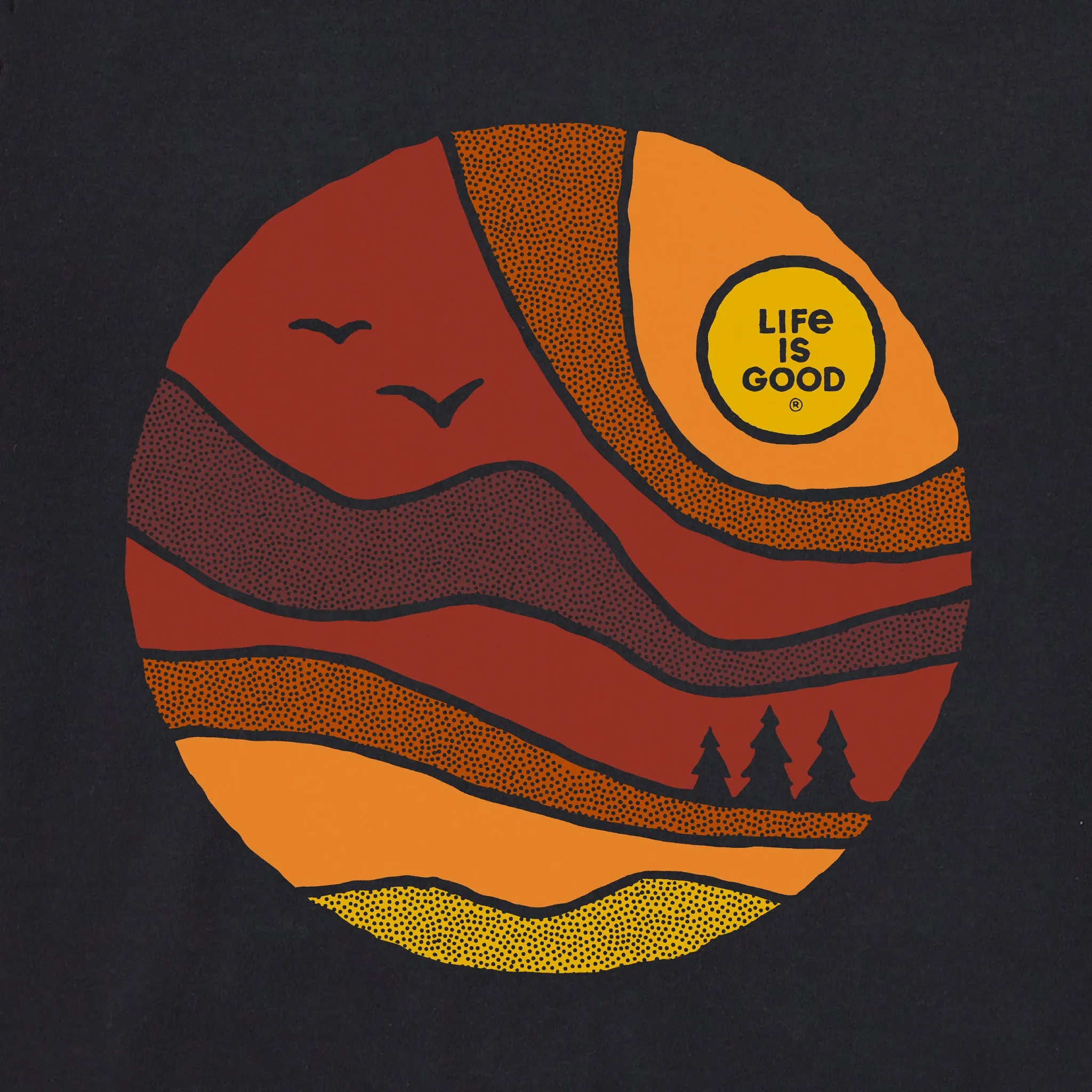 Women's Golden Hour Landscape Short Sleeve Tee Life is Good