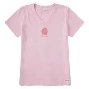 Women's Good Egg Short Sleeve Vee Life is Good