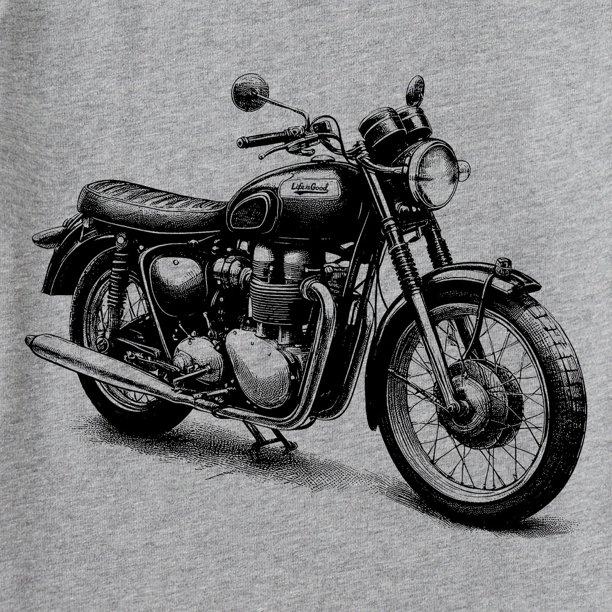 Women's Good Ride Motorcycle Short Sleeve Crusher Vee Life is Good