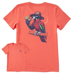 Women's Good Vibes Parrot Short Sleeve Crusher Tee Life is Good
