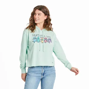 Women's Grateful Dog Crusher Boxy Hoodie Life is Good