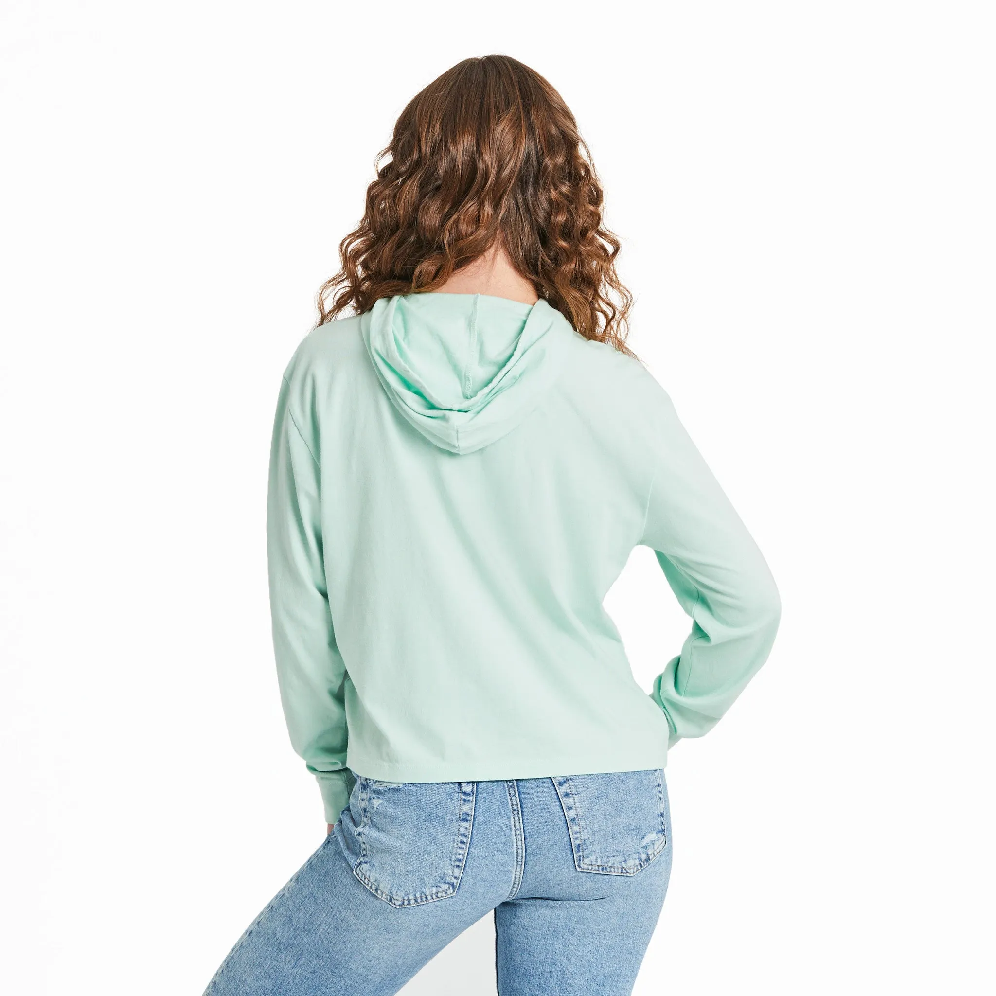 Women's Grateful Dog Crusher Boxy Hoodie Life is Good