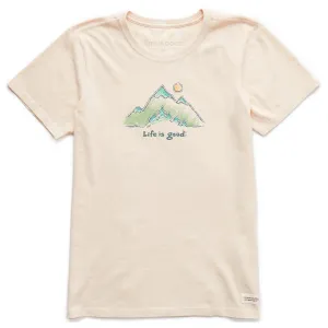 Women's Green Mountains Short Sleeve Tee Life is Good