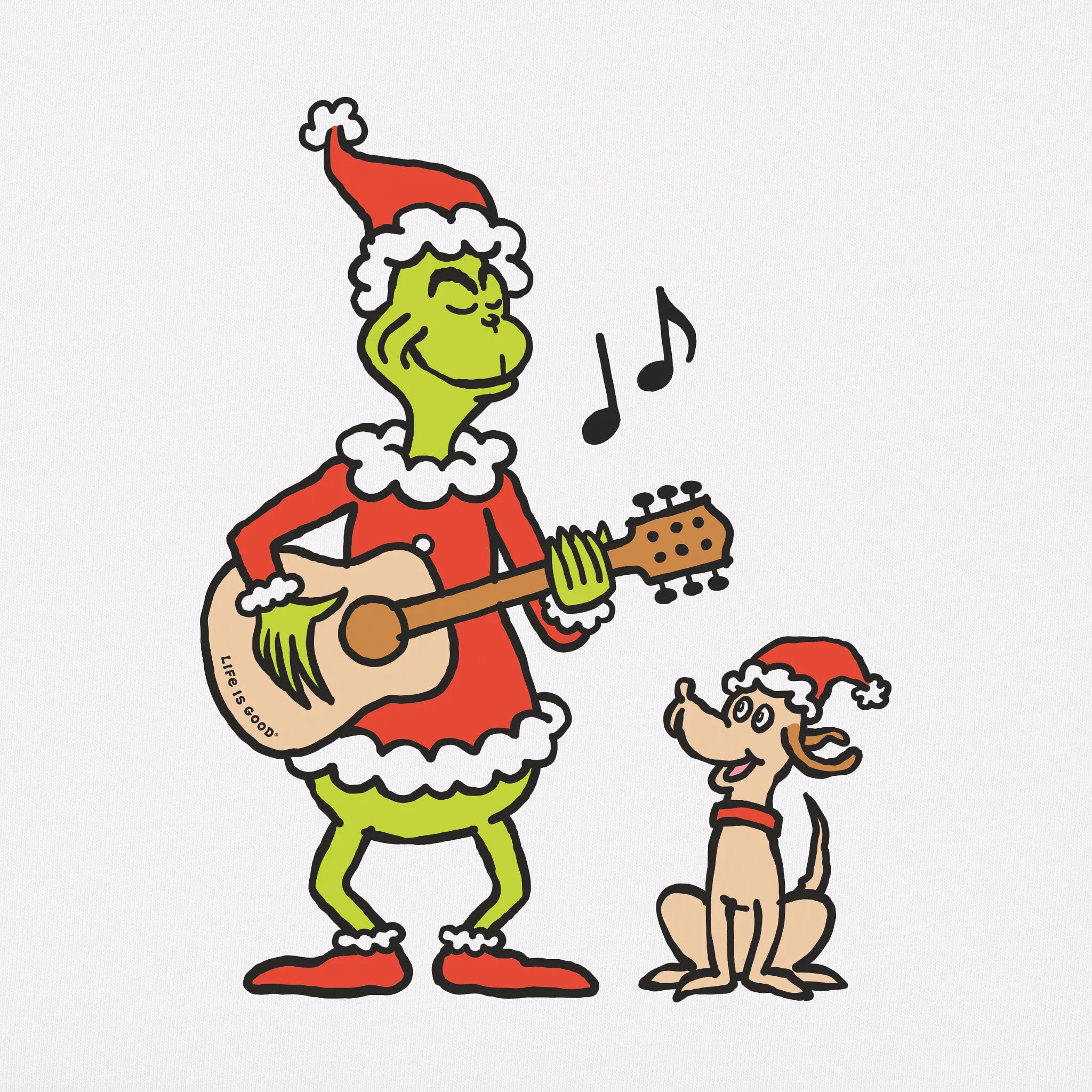 Women's Grinch and Max Dont Stop Believin Short Sleeve Crusher Tee Life is Good