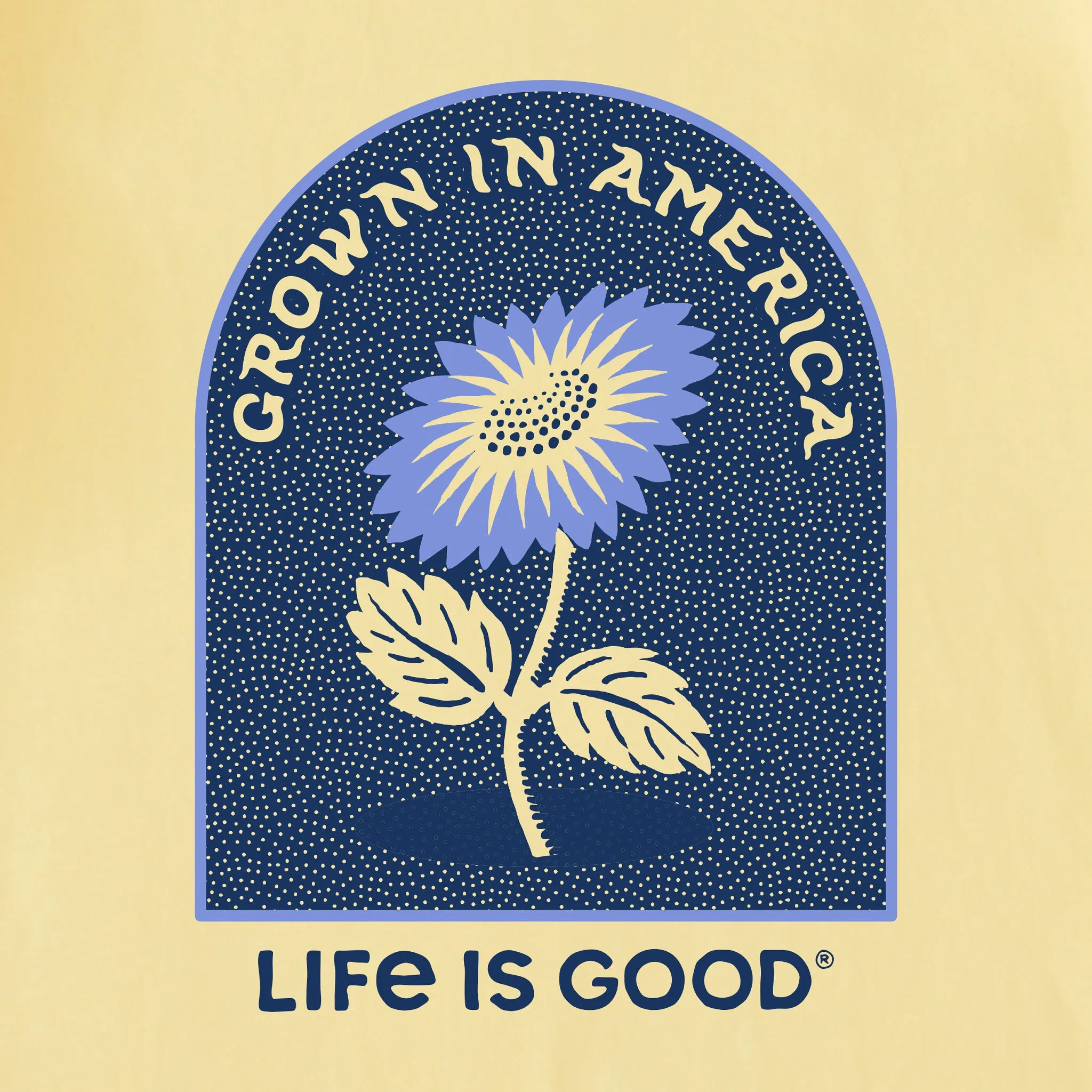 Women's Grown in America Short Sleeve Tee Life is Good