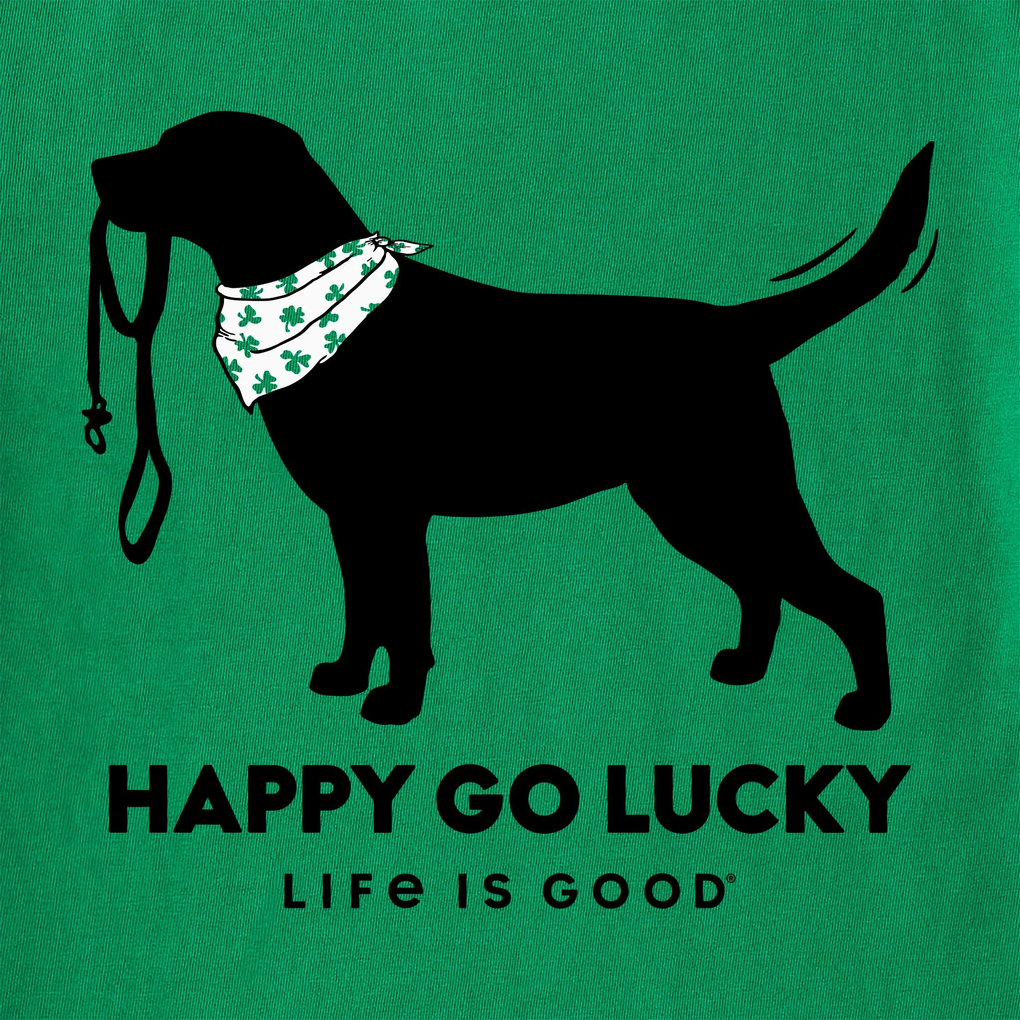 Women's Happy Go Lucky Lab Short Sleeve Crusher Tee Life is Good