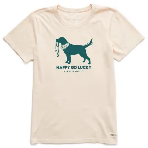 Women's Happy Go Lucky Lab Short Sleeve Crusher Tee Life is Good