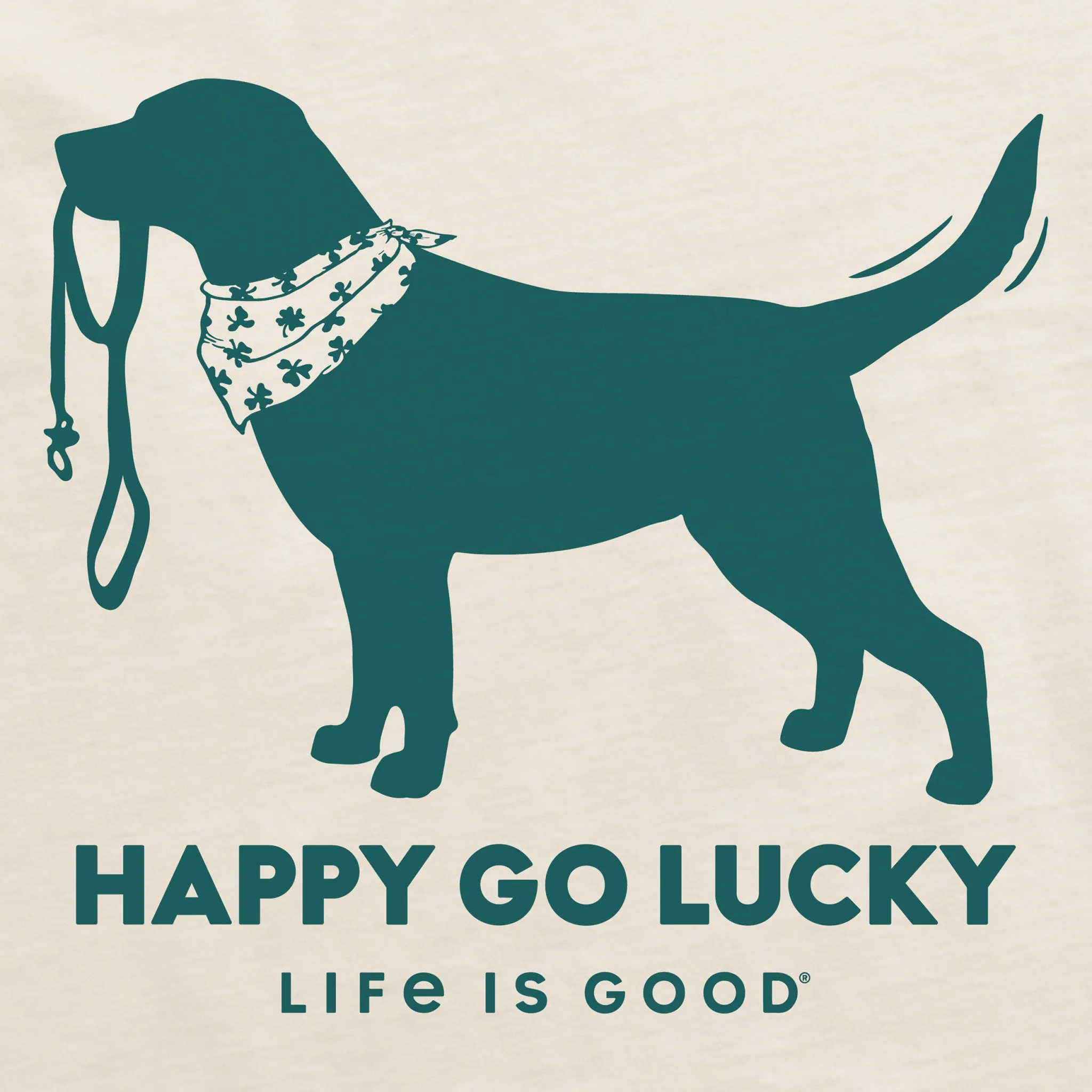 Women's Happy Go Lucky Lab Short Sleeve Crusher Tee Life is Good