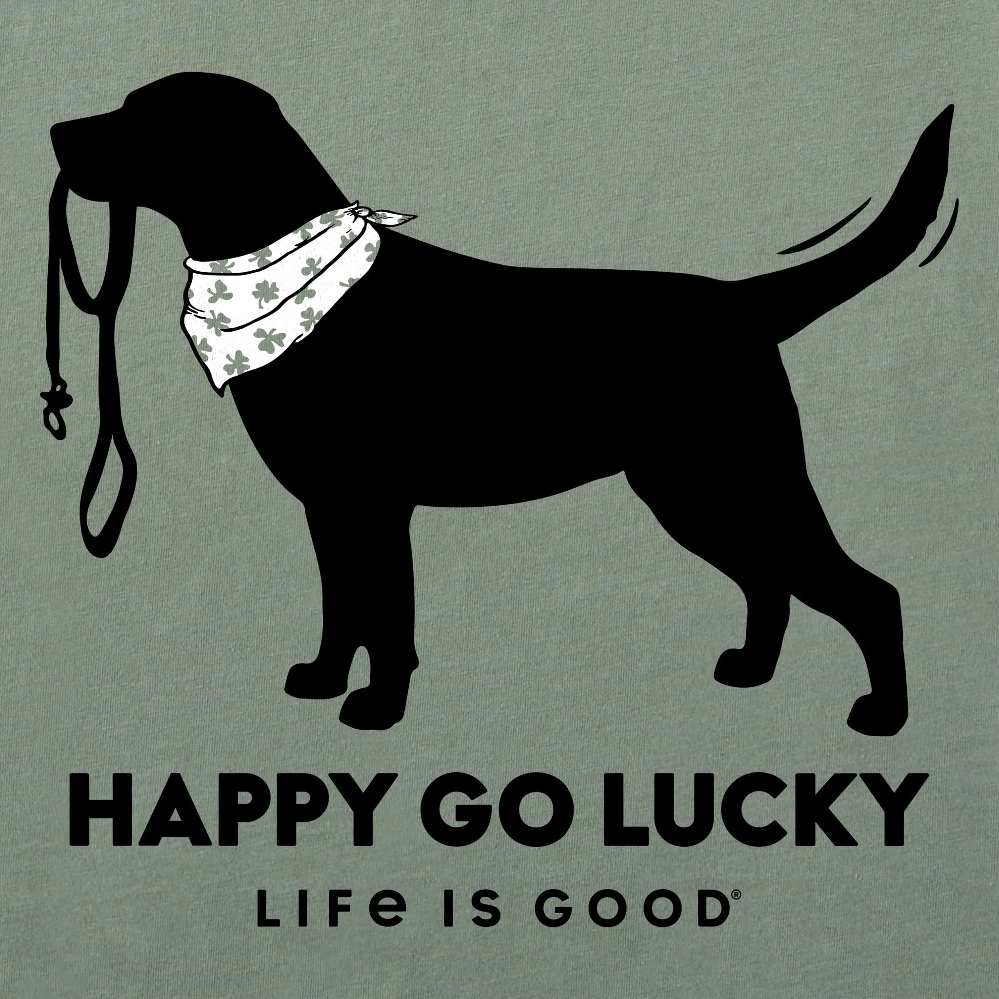 Women's Happy Go Lucky Lab Short Sleeve Crusher Tee Life is Good