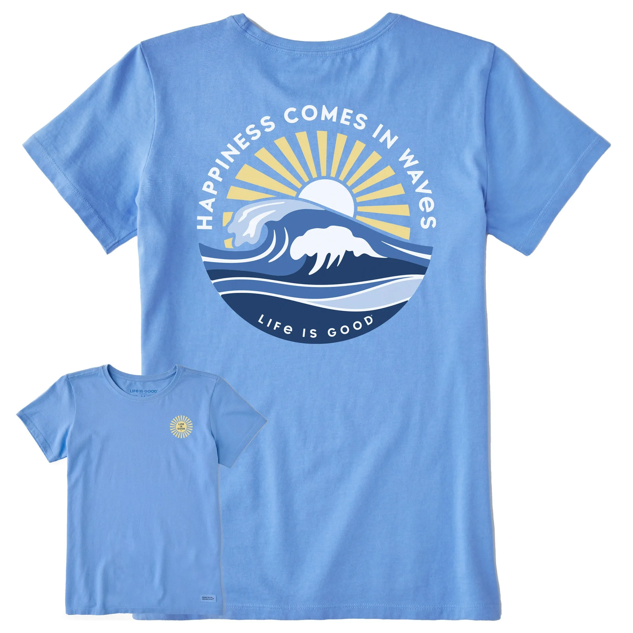 Women's Happy Waves Short Sleeve Tee Life is Good
