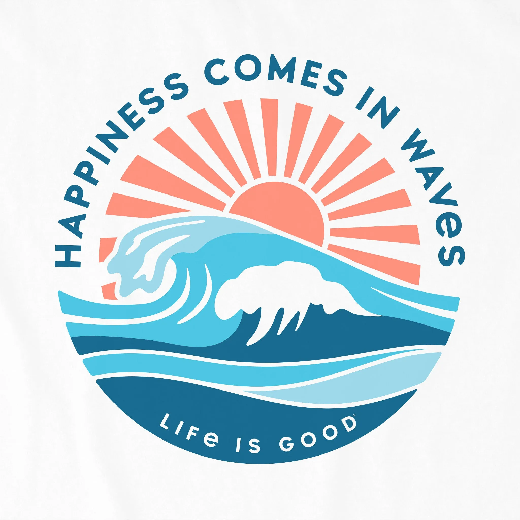 Women's Happy Waves Short Sleeve Tee Life is Good