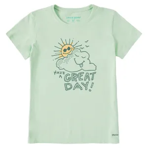 Women's Have a Great Day Scribble Short Sleeve Crusher Tee Life is Good