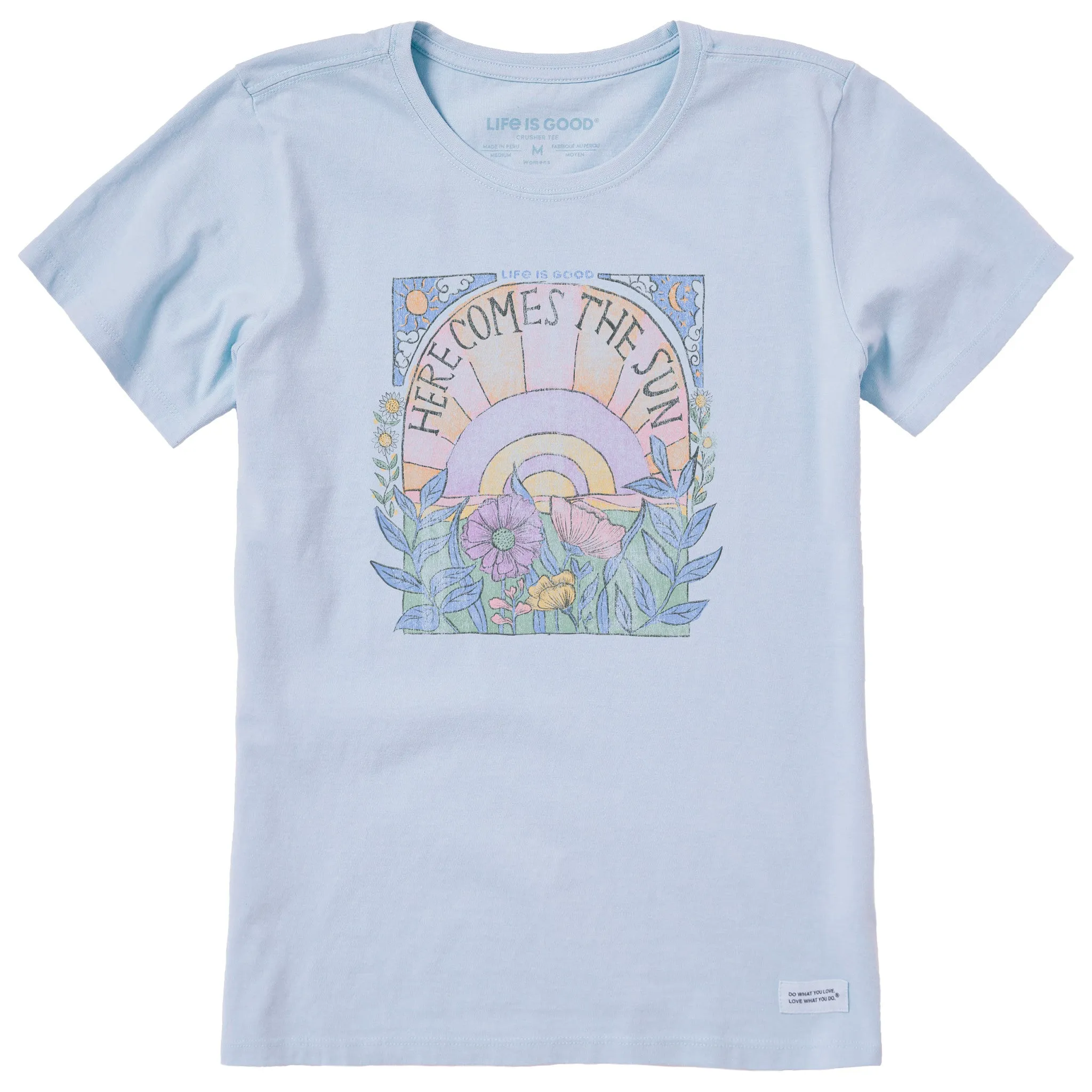 Women's Here Comes The Sun Hippie Short Sleeve Tee Life is Good