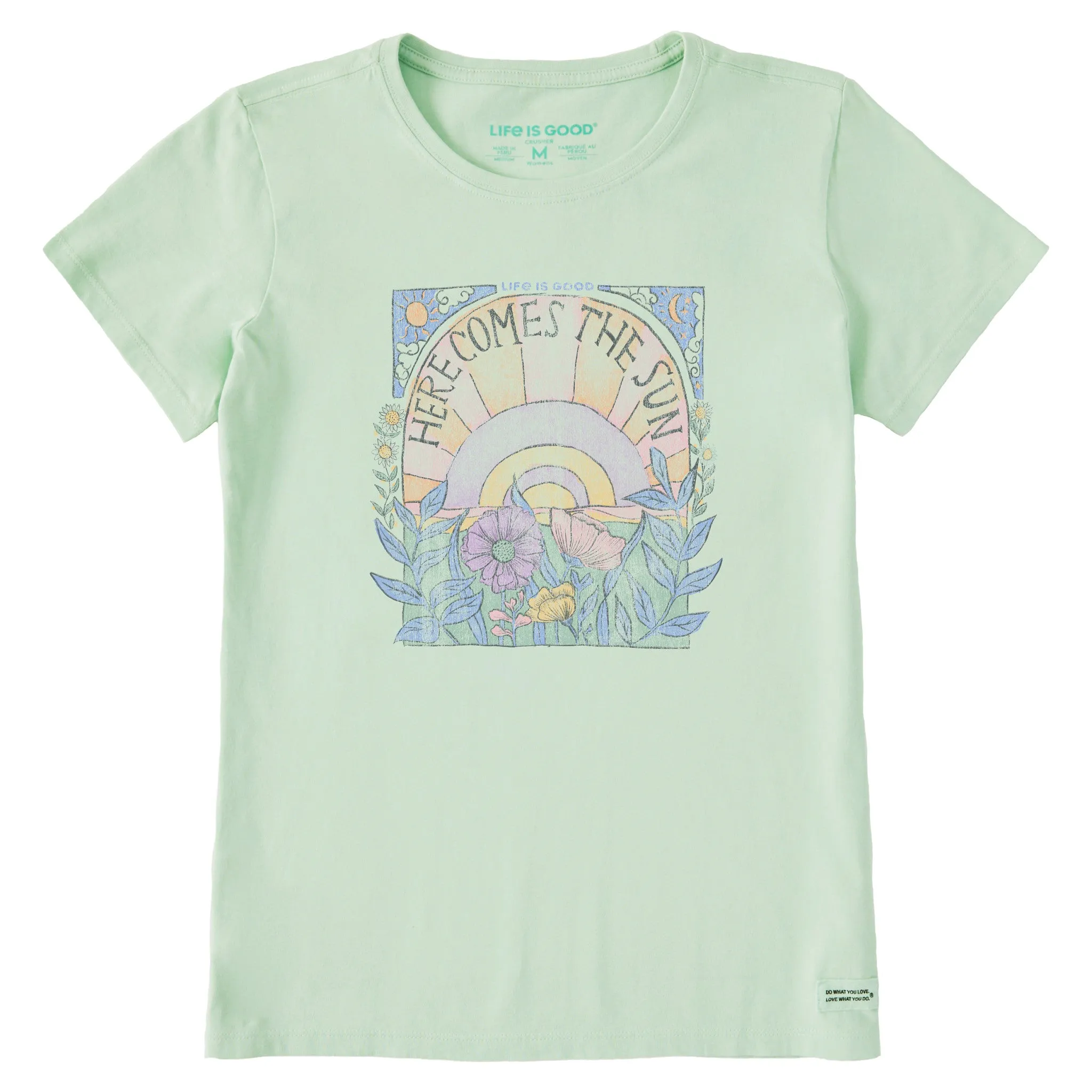 Women's Here Comes The Sun Hippie Short Sleeve Tee Life is Good